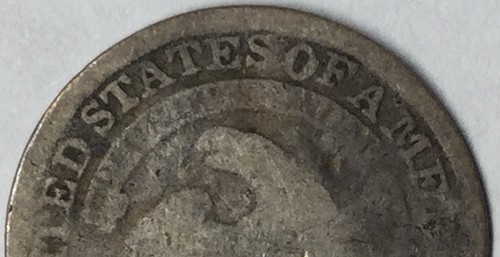 1836 H10C Capped Bust Half Dime AG Uncertified #