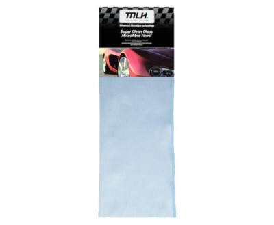 MLH Super Clean Glass White Microfibre Towel 350mm x 350mm Car Boat Window Wash