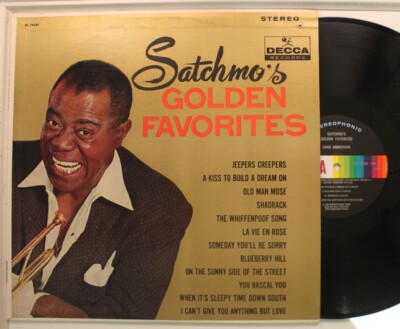 Louis Armstrong Lp Satchmo'S Golden Favorites On Decca - Vg++ To Nm / Vg++ (Hole