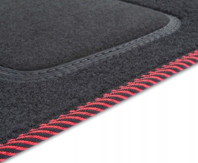 Velours Autoteppiche Autofussmatte für Saab 9-3 2001-2007 weich bequem schwarz m