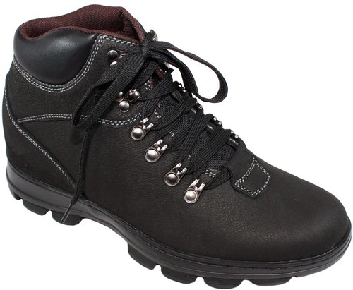 CALDEN K28801‎ - 3 Inches Elevator Height Increase Ankle Boots Black size 8 Amazon.com | Calden Men main image 3