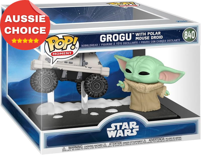 Mandalorian Grogu Polar Mouse Droid Pop Moment 2026 Collectible Figure