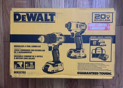 NEW DEWALT Brushless 2-Tool Combo Kit DCK227D2,Ships ASAP and with USPS priority