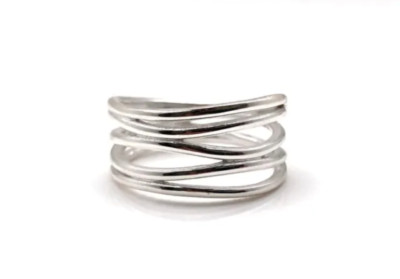 925 Sterling Silver Multi Band Ring Handmade Statement Band For Men& Women