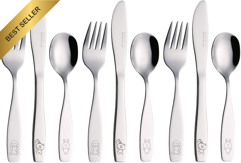 Childrens Cutlery 9Pcs Set Stainless Steel Kid Cutlery Toddler - 3 X Forks, 3 X