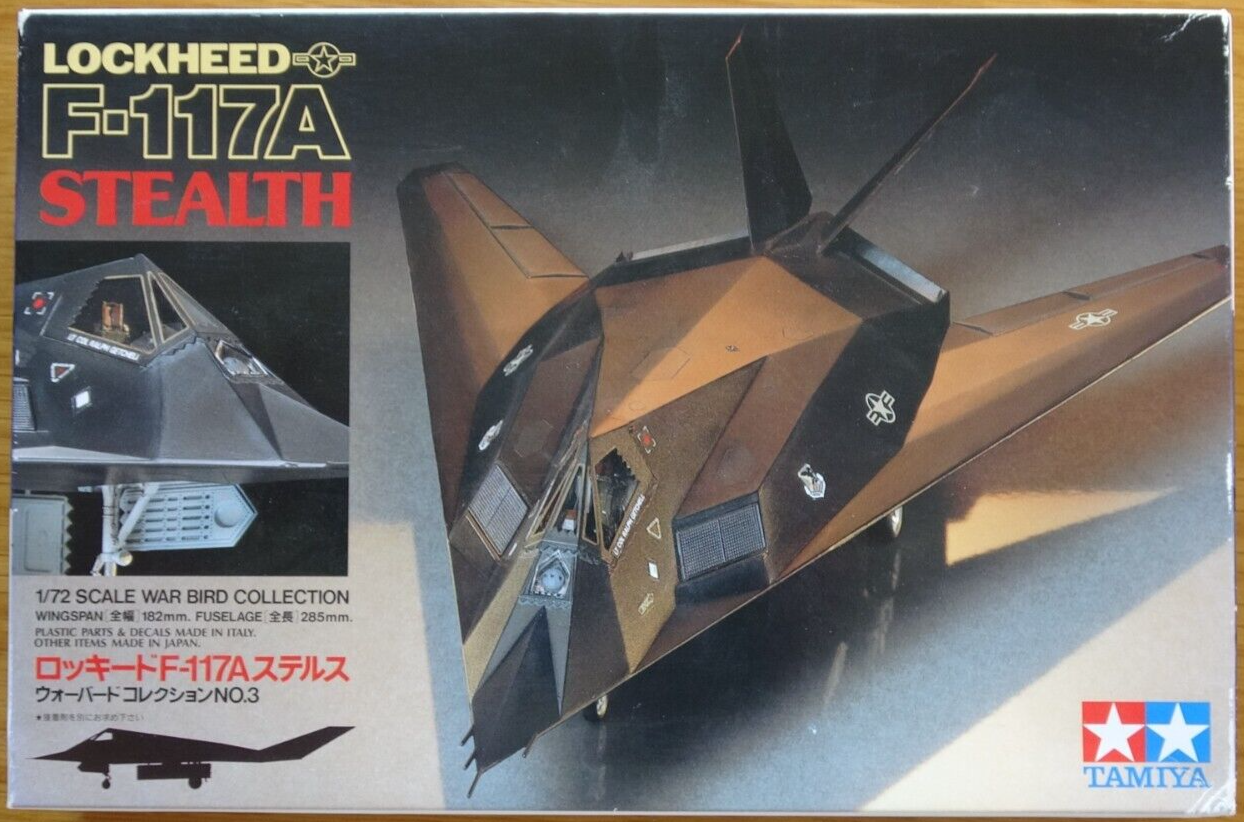 TAMIYA 1/72 F-117A STEALTH プラモデル LOCKHEED F-117A STEALTH 1/72 Scale Plastic Model Kit By