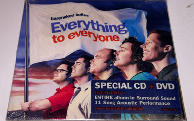 Barenaked Ladies CD DVD Audio  Everything To Everyone Album New Sealed 4B03