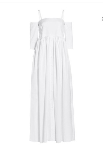 Pre-owned Rosie Assoulin Poplin Maxi Dress Sz 6 $1250 In Pink
