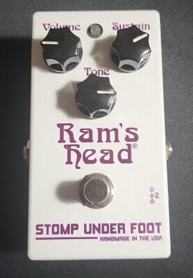 Stomp Under Foot Ram's Head Guitar Effects Pedal - New & Never Used