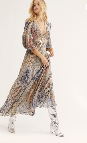

Платье макси с кружевной вставкой Free People Moroccan Dreams  228 долларов США, Multicolor
