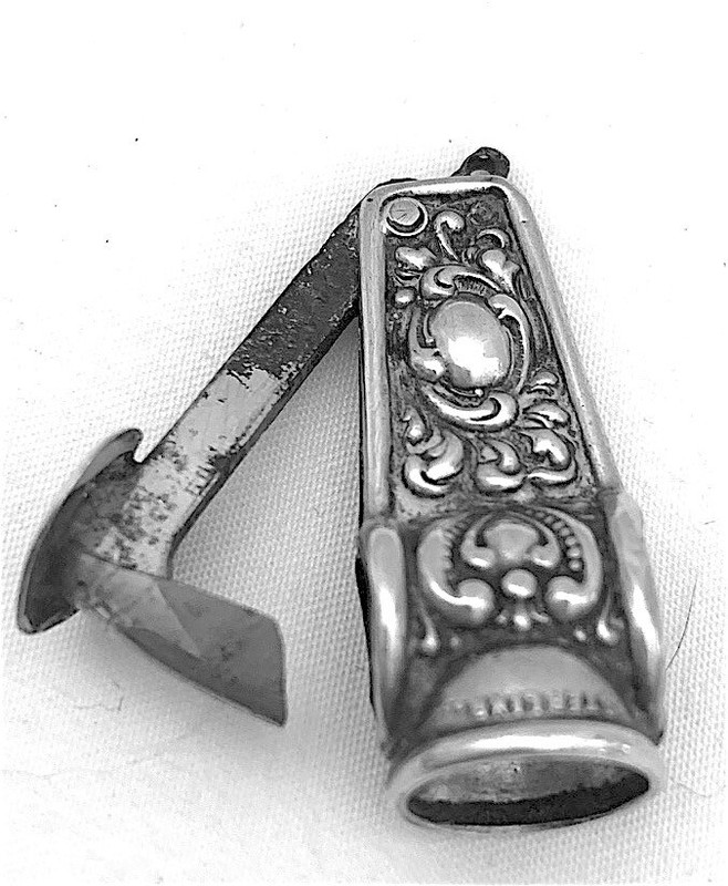 Antique Sterling Silver Cigar Cutter Pendant eBay