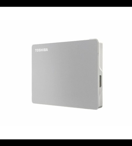 Toshiba Flex 2TB Portable External Hard Drive USB-C USB 3.0, Silver for MAC & PC
