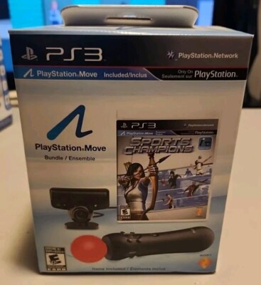 NEW PS3 Move Motion Controller & PlayStation Eye Camera Bundle W Sports Champion
