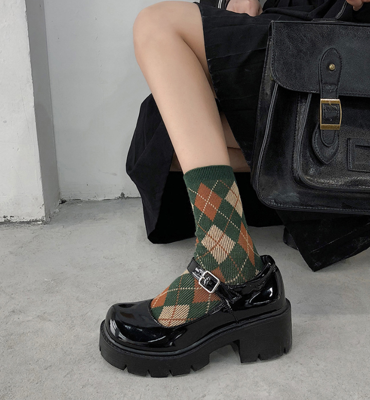 Japanese Girl Shiny Leather Mary Jane Shoes Platform Buckle Straps College Zsell | eBay