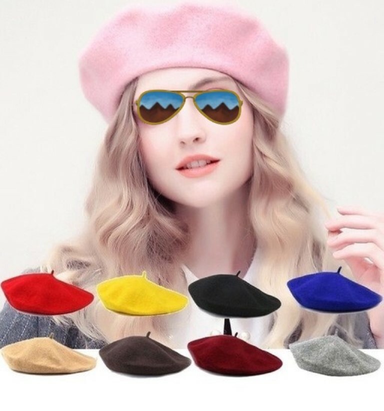 Baske Baskenmütze Beret Cap Damenmütze (F895-11)