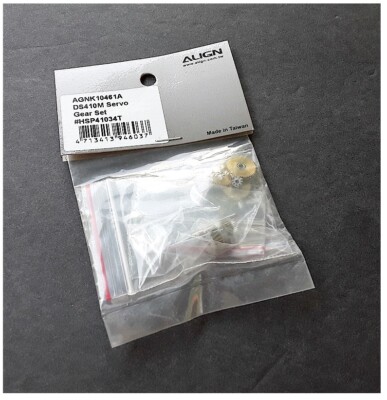 Vintage RC Heli Helicopter Align DS410M Servo Gear Set AGNK10461A HSP41034T NIB