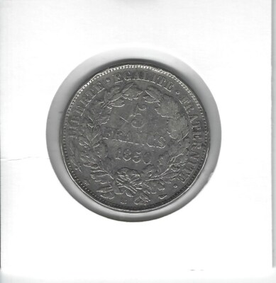 FRANCE 5 Francs Argent Cérès 1850 BB