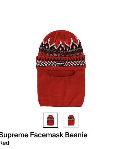 [美品]SUPREME WTAPS ボンボン BEANIE ヘリン着用 赤 美品]SUPREME WTAPS ボンボン BEANIE ヘリン着用 赤