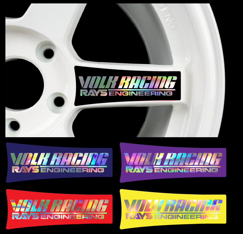 ぼっさん　RAYS VOLK RACING ステッカーセット TE37SL Amazon.com: for JDM Reflective RAYs VOLK Racing TE37SL Wheel