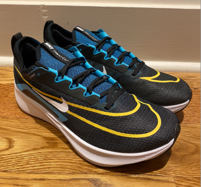 NEW Nike Zoom Fly 4 Running Shoes Black Chlorine Blue CT2392 003 Men s Size 10