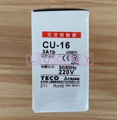 1PC NEW FOR TECO CU-16 220V AC contactor