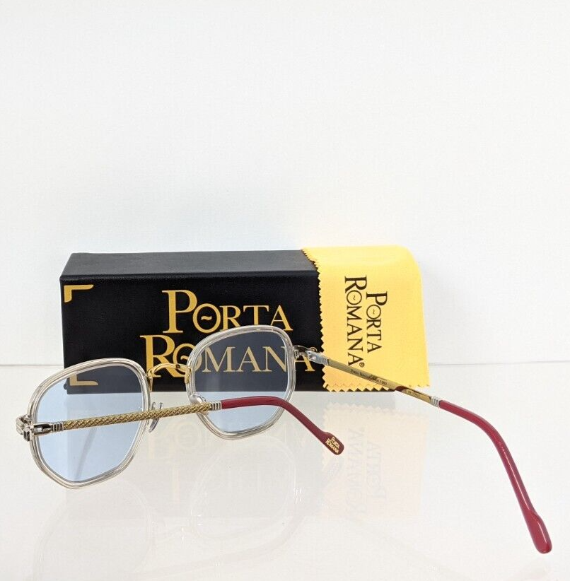Pre-owned Porta Romana Authentic  Sunglasses Mod 1262 Col 600bp Gold Plated Vintage In Blue