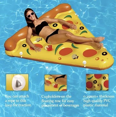 Giant Inflatable Pizza Slice Float Raft for The Lake Beach Pool