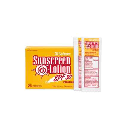 53706- Safetec Sunscreen Lotion 3.5g pouch 25 Packets