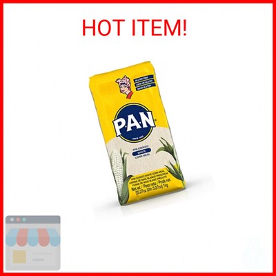 P.A.N. White Corn Meal   Pre-cooked Gluten Free and Kosher Flour for Arepas (2.2