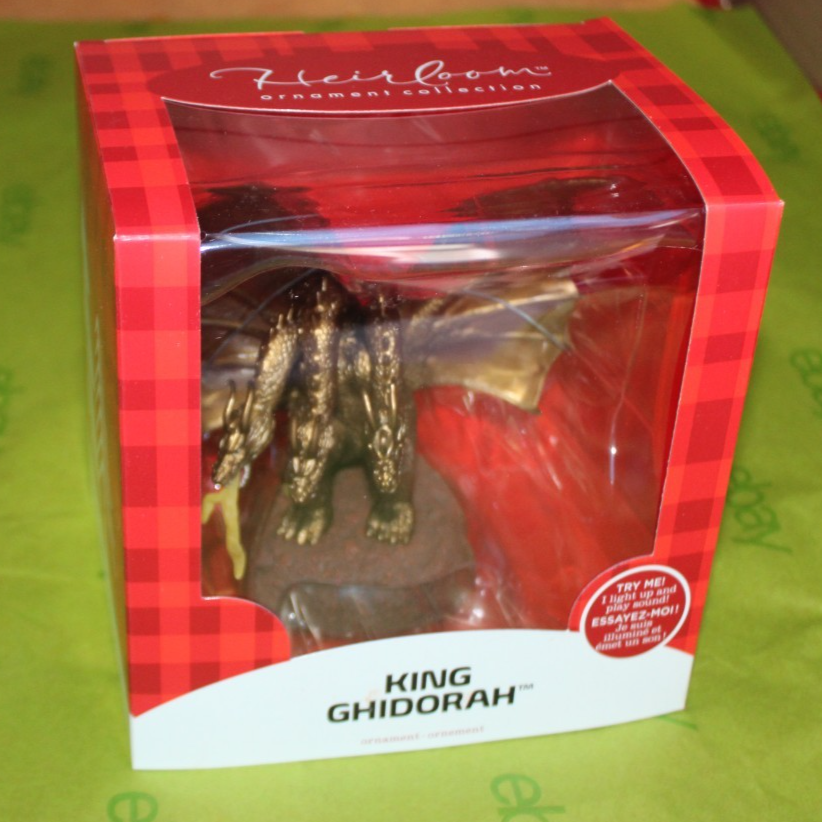 Carlton Heirloom King Ghidorah Godzilla Monster Christmas Holiday Ornament Boxed