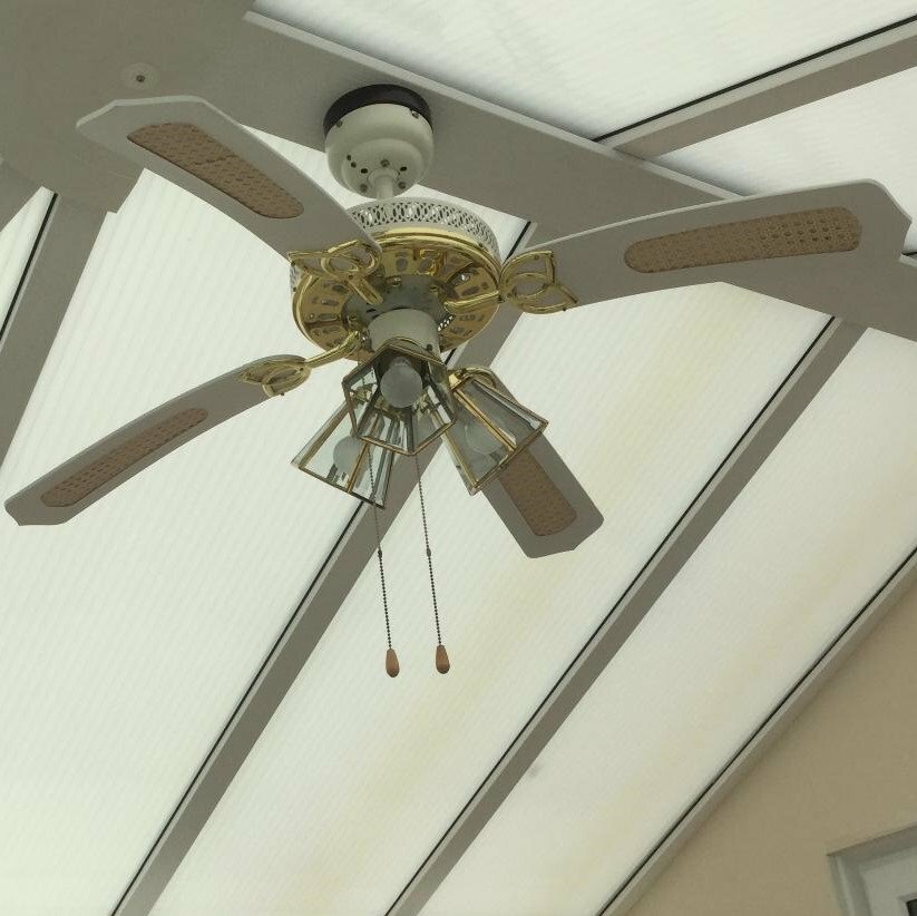 Ultraframe Monarch Conservatory Fan Light With Remote Control