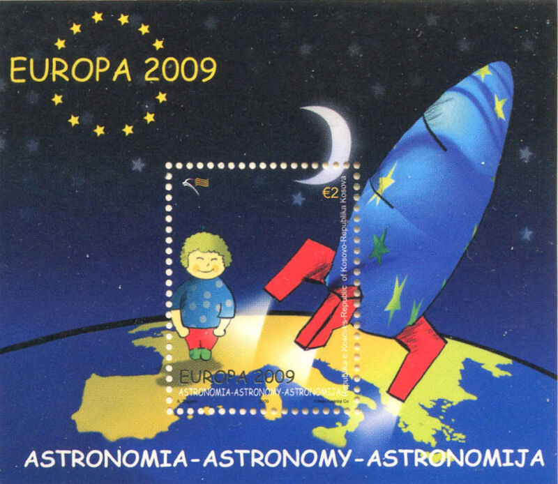 Kosovo Stamps 2009. EUROPA CEPT. ASTRONOMY. Block MNH