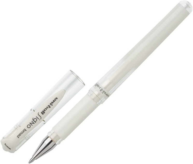 Uni-Ball Impact Bold Point Gel Pen Open Stock, White