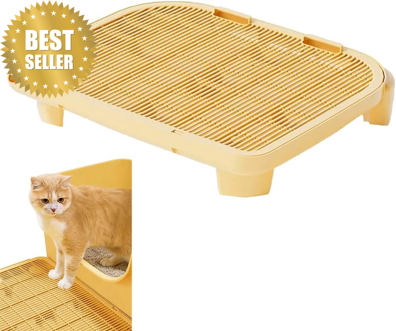 Cat Litter Mat with Anti-Slip Feet, Easy-Clean Kitty Litter Trapping Mat, Scatte