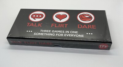 Talk, Flirt, Dare! Fun Romantic Game for Couples: Conversation Starters NIB 17+