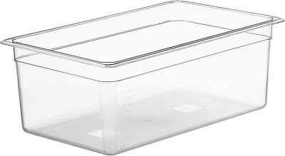 26 Quart Clear Sous Vide Container with Tailored Lids for Immersion Circulators
