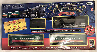 EzTec 29 Piece North Pole Express Christmas Train Set Battery Operated Toy