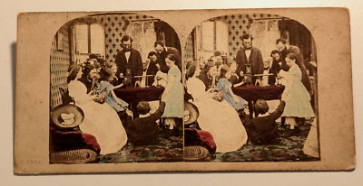 The Electric Shock Toby Stereoview Photo Electricity Parlor Game Device