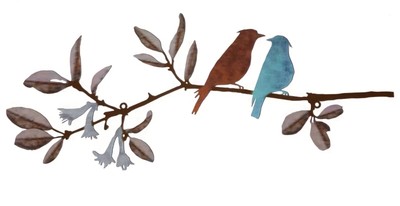 Artistic Metal Birds Wall Art Enhance Your Home Decor with Birds on Branch