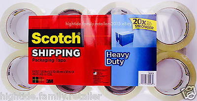 3M Scotch Shipping Packaging Tape Heavy-Duty 20x Stronger 1.
