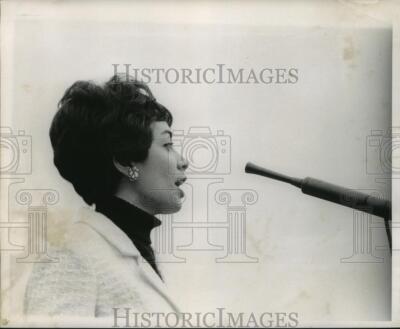 1968 Press Photo Sugar Bowl Halftime show speaker - noa04824