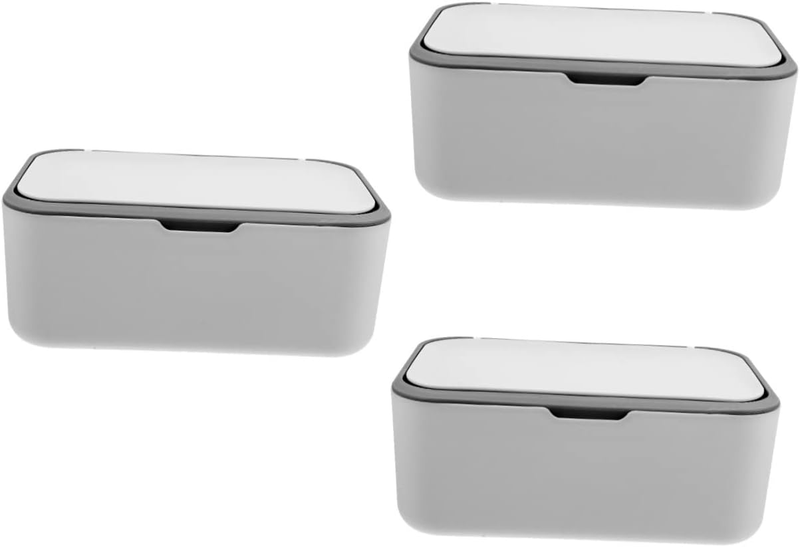 Baby Wipes Dispenser Pp White and Dark Grey 3 Pack