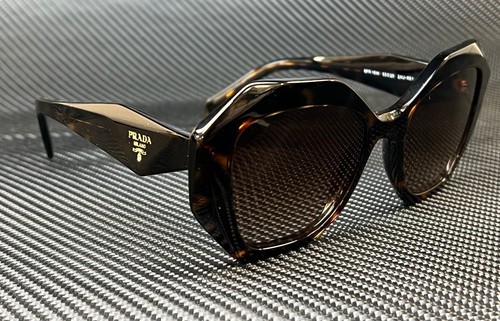 Pre-owned Prada Pr 16ws 2au6s1 Brown Havana Brown Gradient Women's 53 Mm Sunglasses
