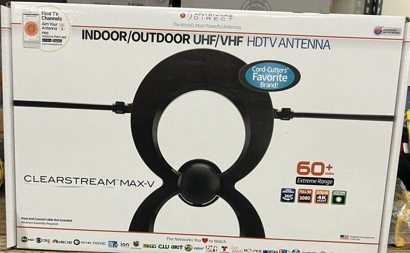 S Direct Clearstream Max-v Indoor/outdoor Hdtv Antenna C2mvb