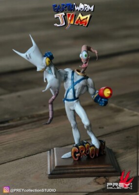 1/12th, 1/10th, 1/8th or 1/6th Scale Prey Collection Earth Worm Jim Resin Kit