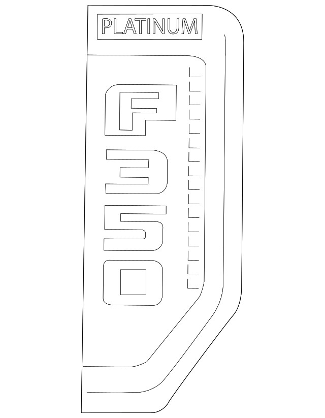 Genuine Ford Nameplate HC3Z-16720-ED