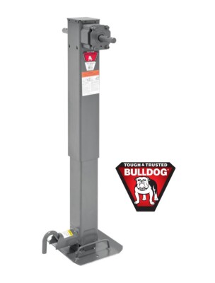 Bulldog 2-Speed 12K Square Trailer Jack Drop Leg Non Spring 12.5