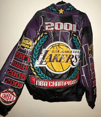 Authentic Jeff Hamilton 2001 Lakers Championship Jacket 4XL Authentic Jeff Hamilton 2001 Lakers Championship Jacket 4XL