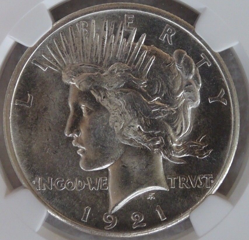 1921 HIGH RELIEF PEACE DOLLAR $1 NGC MS 66