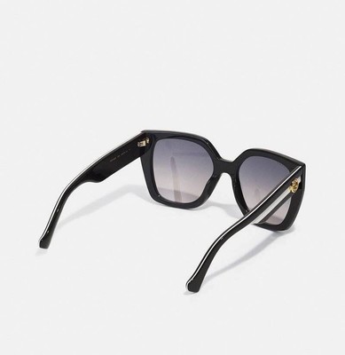Pre-owned Gucci Gg1300s-004-55 Black Sunglasses In Gray